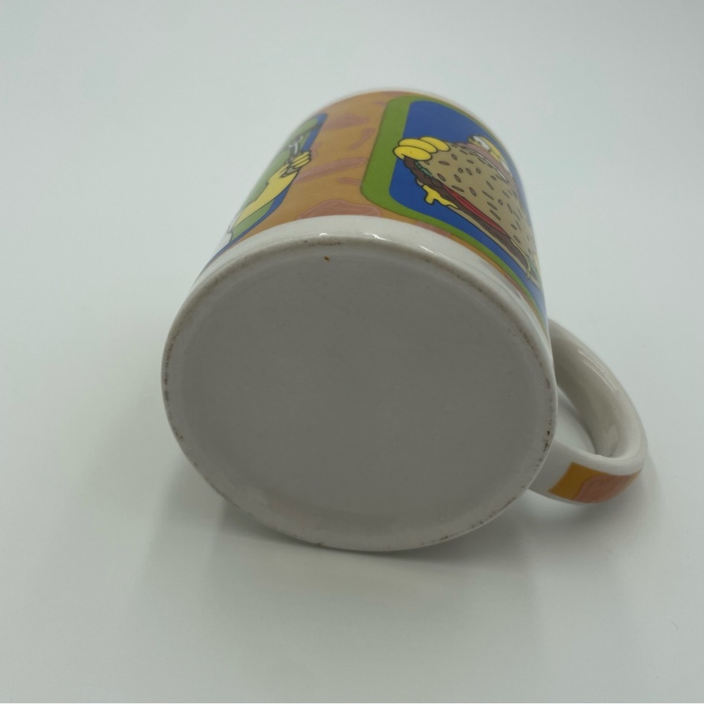 Vintage 2006 The Simpsons Homer Simpson Mug - Chef & Burger Graphics - Picture 5 of 5